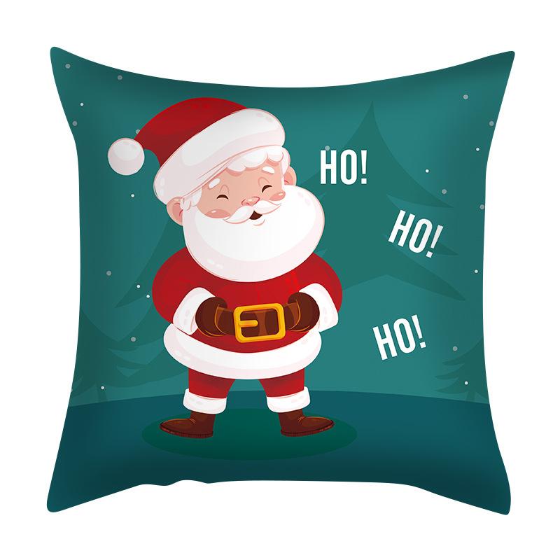 Cartoon Santa Claus Pillow Case Nordic Cross-border Special for Living Room Bedroom Cushion Pillow