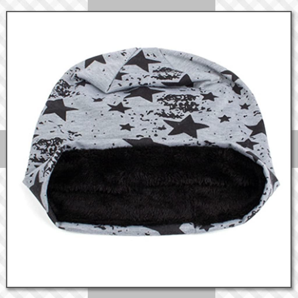 CHROME CRANE Herren Stern Strickmütze, Lässig und Stilvoll, Fleecegefüttert, Perfekt für Herbst und Winter, CB116 (Dunkelgrau)
