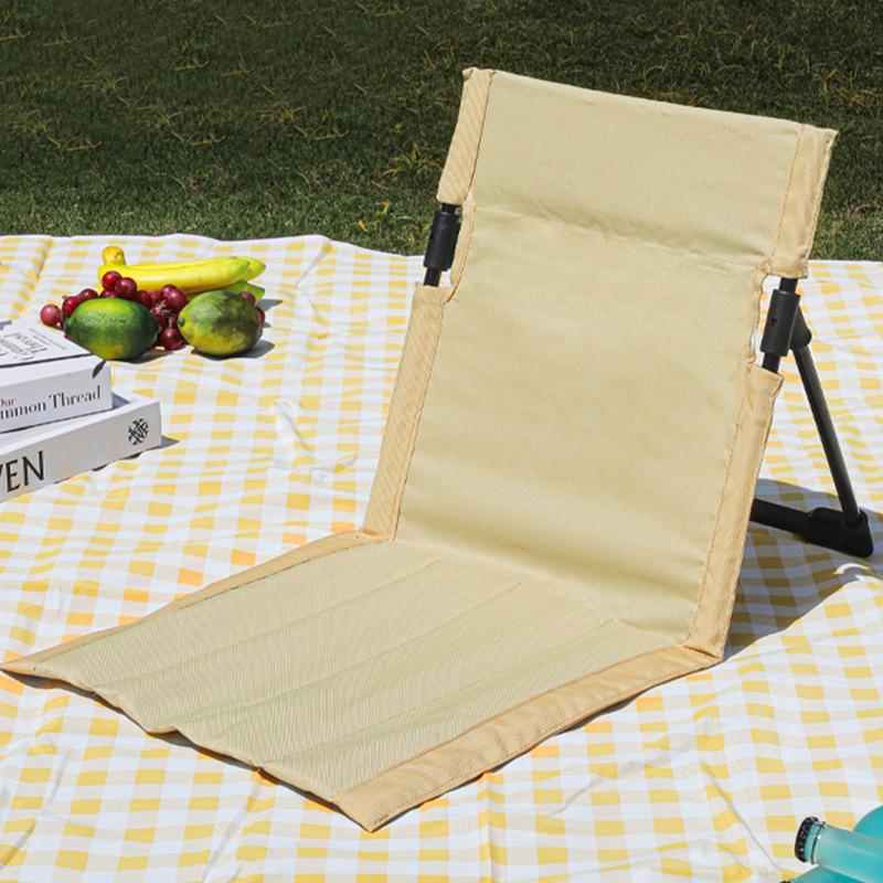 Breathable Mesh Folding Aluminum Camping Chair with Extended Backrest