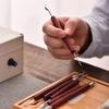 6pcs/set Pottery Tools Red Wood Double-Ended Wire Knife for Clay Repair Clay Sculpture Carving Tool Set Pottery Tools