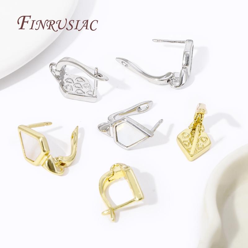 18K Gold Plated Anti-Allergy Basic Ear Wire Hook Earring Clasps Shvenzy Accessories Handmade DIY Women's Earring Making Fittings
