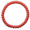 Solid Color Imitation Coral Bead Bracelet - Fashionable Single Circle for Girls