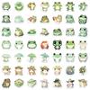 100 Stück Frosch-Sticker Cartoon Tier-Sticker für Journal Planer Stiftemäppchen Kinder-Sticker zur Belohnung Scrapbooking