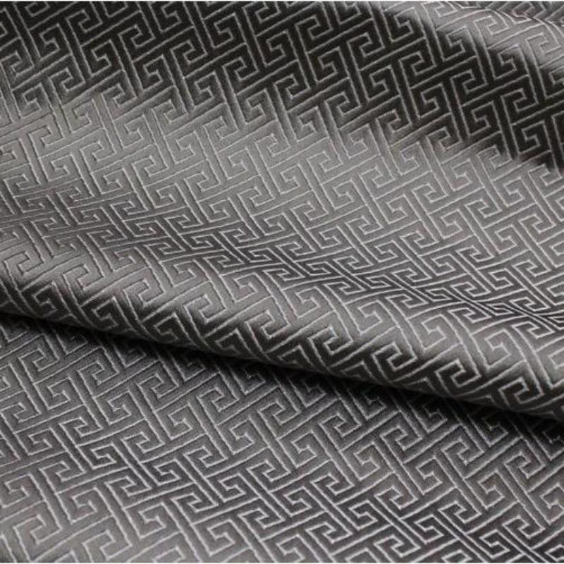 

100x75cm Grid Style Damask Jacquard Brocade Fabric for Apparel Costume Upholstery Furnishing Curtain Clothing Material Patchwork 100x75cm