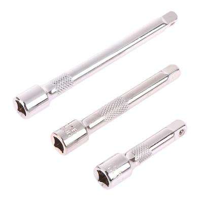 Chromed Steel Extension Bar Ratchet Socket Wrench Adapter 50/75/100Mm Extension Sleeve Wrench Power Drill Adapter