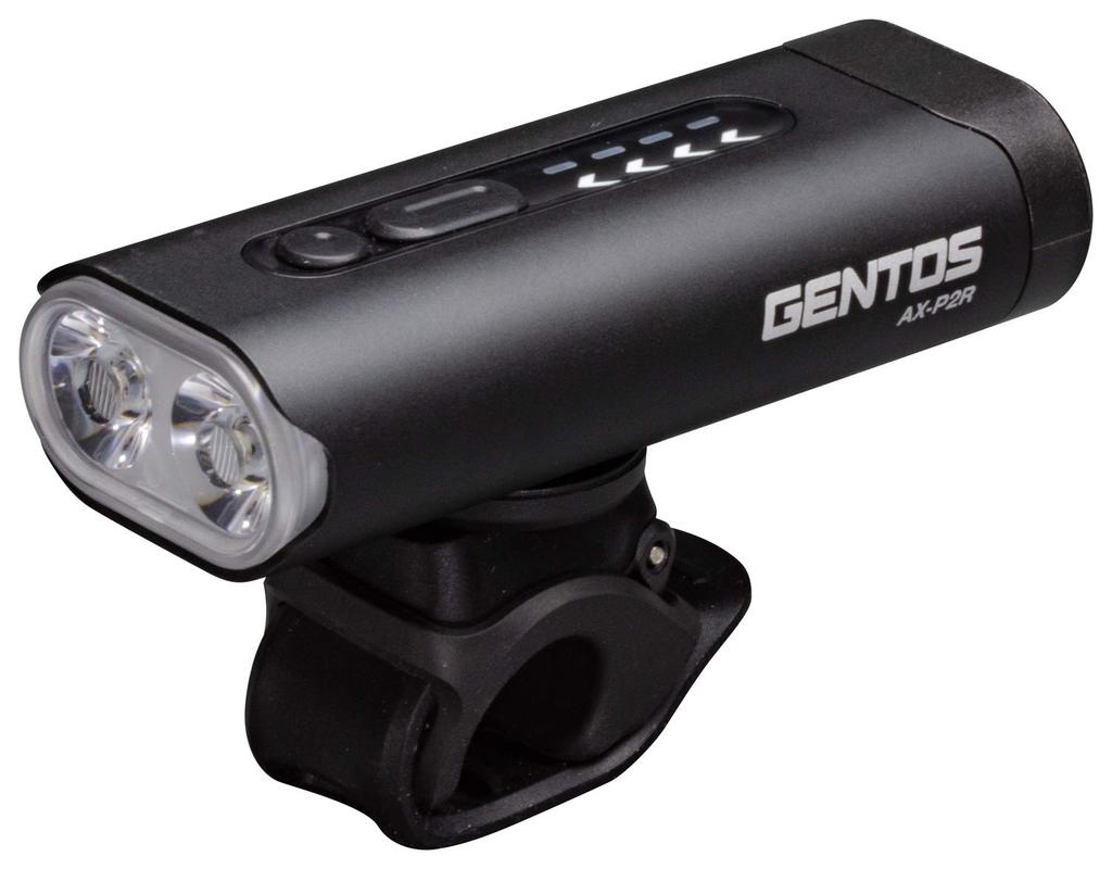 GENTOS Bike USB ANSI Maximum 1000 Hours of AX-P2R Light, Rechargeable, Compliant, Lumens, 1.5-13 Operation, Water-Resistant