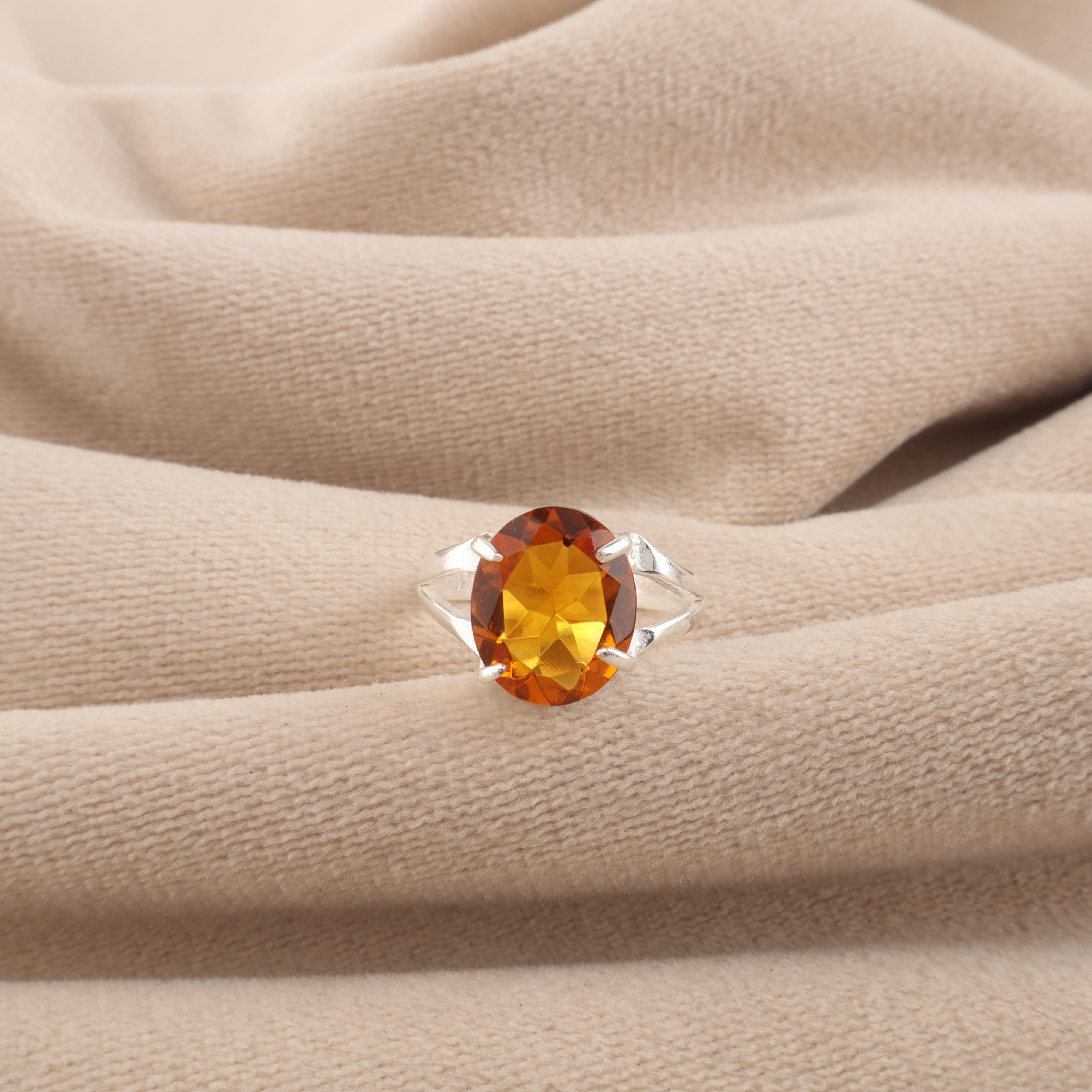 

Натуральный цитрин драгоценный камень 925 стерлинговое серебро ручной работы ювелирные изделия красивое кольцо для жены RR-75-1 4