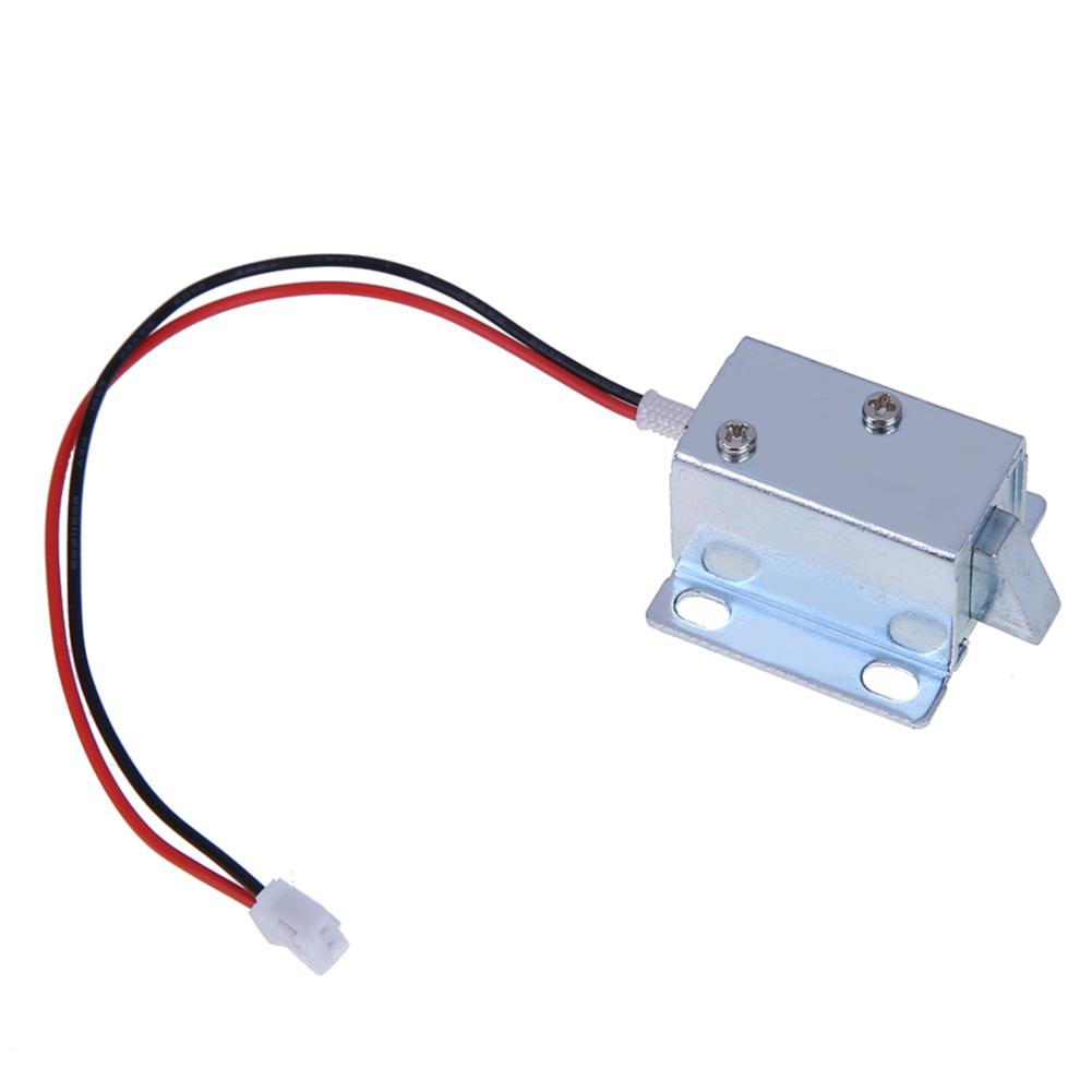 DC 12V Electric Solenoid Lock Anti-vibration Electric Bolt Lock Low Power Consumption Anti-skidding for Schools Factories Banks