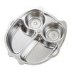 Food-Grade Stainless Steel Divided Cartoon Kids Plate