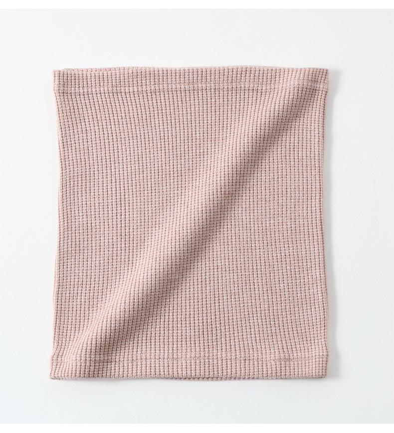 Chunky Wool Vertical Stripe High-Collar Neck Warmer Scarf – Autumn/Winter Cold-Proof Dickey