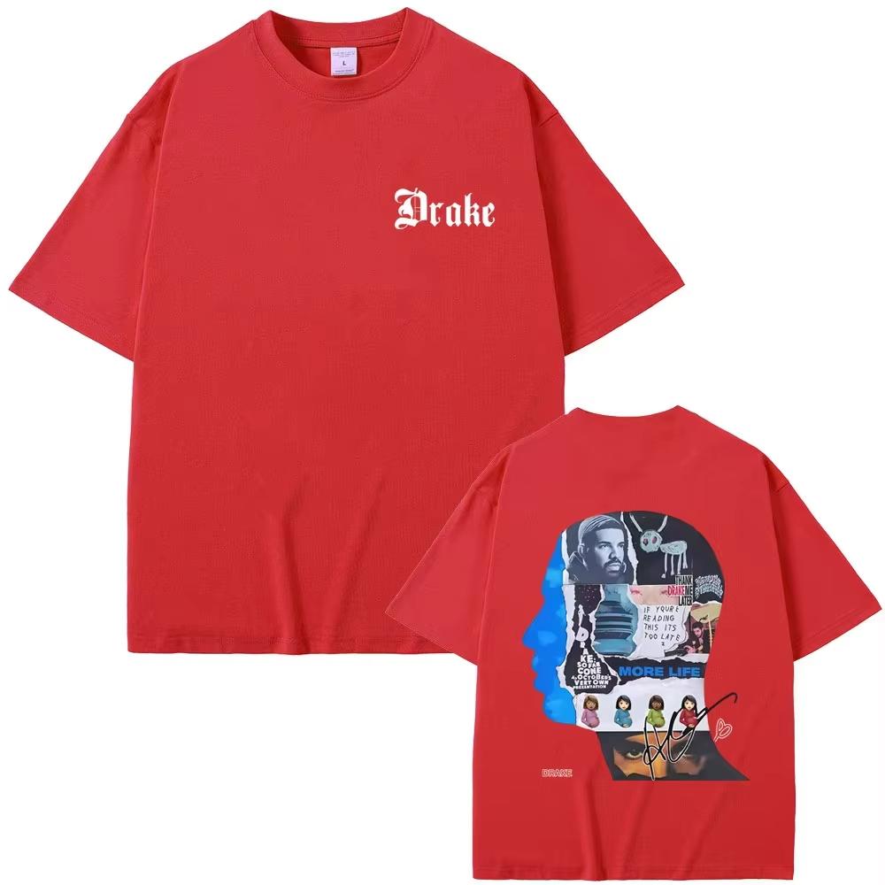 2026 Rapper Drake Album Cover Grafik T-Shirt Herren Damen Hip Hop Mode Popmusik T-Shirts Männlich Lässig Baumwolle Streetwear