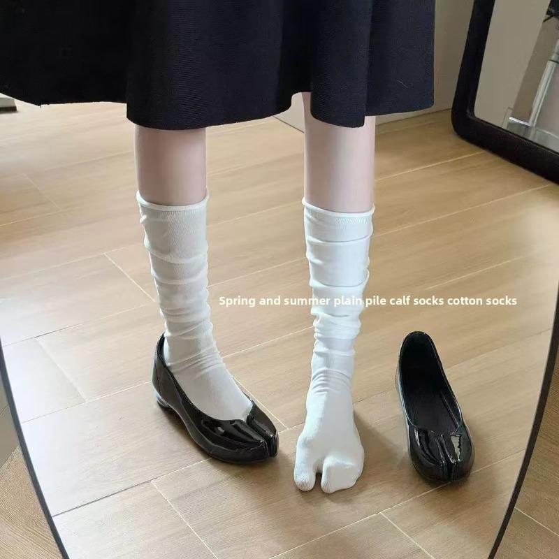Geteilte Zehen-Socken - Leichte Knöchelsocken für Frühling/Sommer mit atmungsaktivem, gestapeltem Design im Ballett-Stil