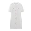 Elegant Knit Mini Dress Women Street Slim High Waist Short Sleeve Rib Sweater Dresses Vacation Bodycon Knitwear Dress
