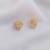 14K Gold-Filled Diamond-Shaped Cubic Zirconia Charm for Jewelry Making