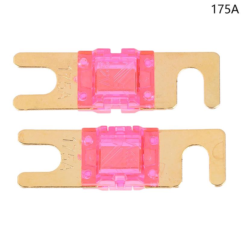 2 Stücke Vergoldete Bolzen Autosicherungen Mini Auto Audio Sicherung 20A 30A 40A 50A 60A 70A 80A 100A 120A 125A 150A 175A 200A 32V Auto Sicherung
