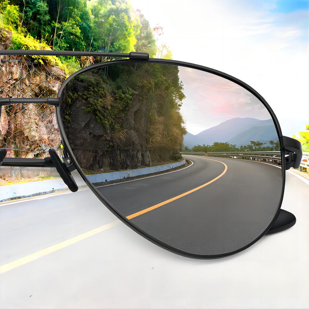 Pilot polarized sunglasses, men's and women's UV-proof sunglasses, trendy new retro toad glasses, one piece is sent on behalf of others.