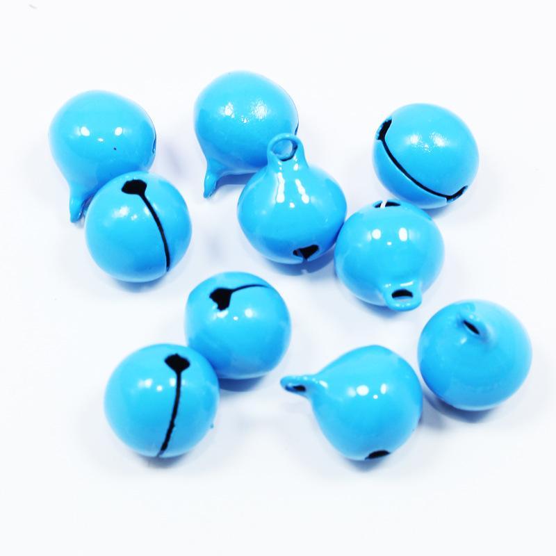 

20PCS 14mm 18mm Metal Small Bells Jingle Bells Loose Beads Christmas Pet Charm Bell for Party Decoration/DIY Craft Accessories 14mm x20pcs небесно-голубой
