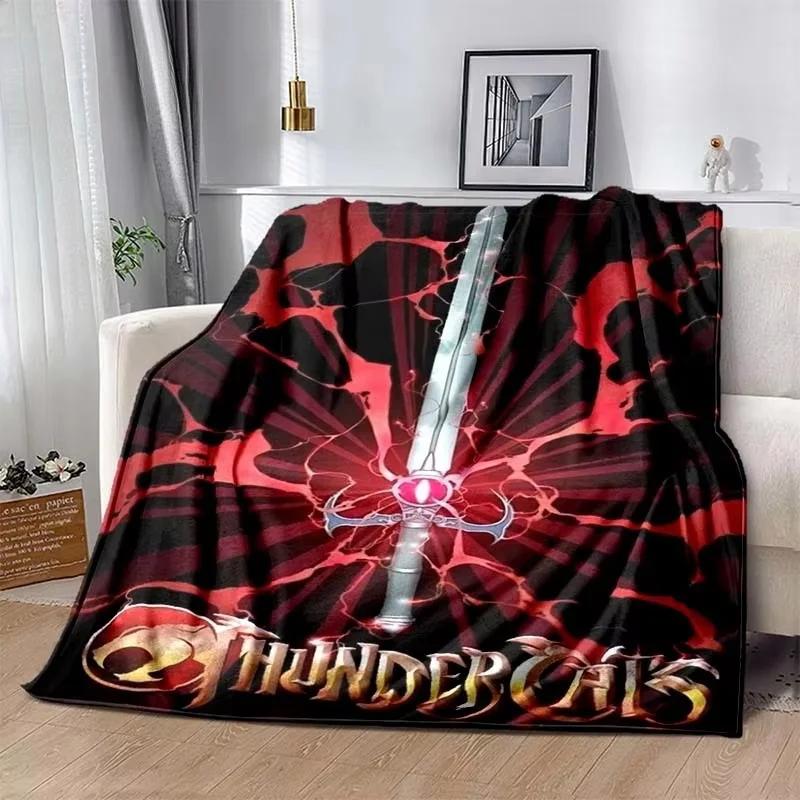 Fashion Cartoon Thundercats Printed Blanket Picnic Blankets Warm Blanket Soft and Comfortable Blanket Home Travel Birthday Gifts