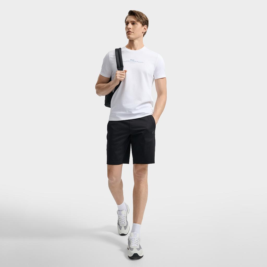 New FILA WHITE T Shirts Men's Standard White F11M533113F-WT