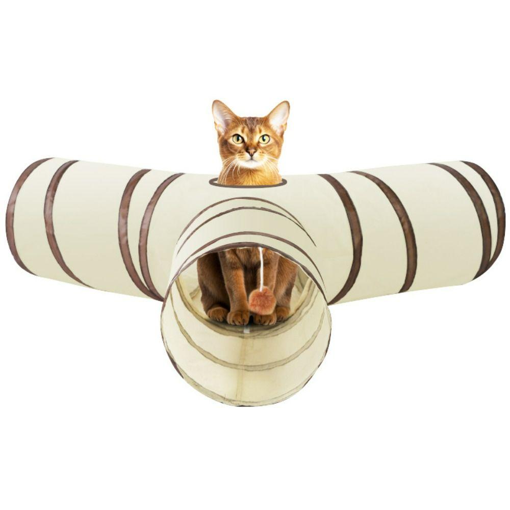 Breathable Cat Tunnel Tube Foldable Pet Fun Play Toy Portable Rabbit Guinea Pig Tent  Rabbit