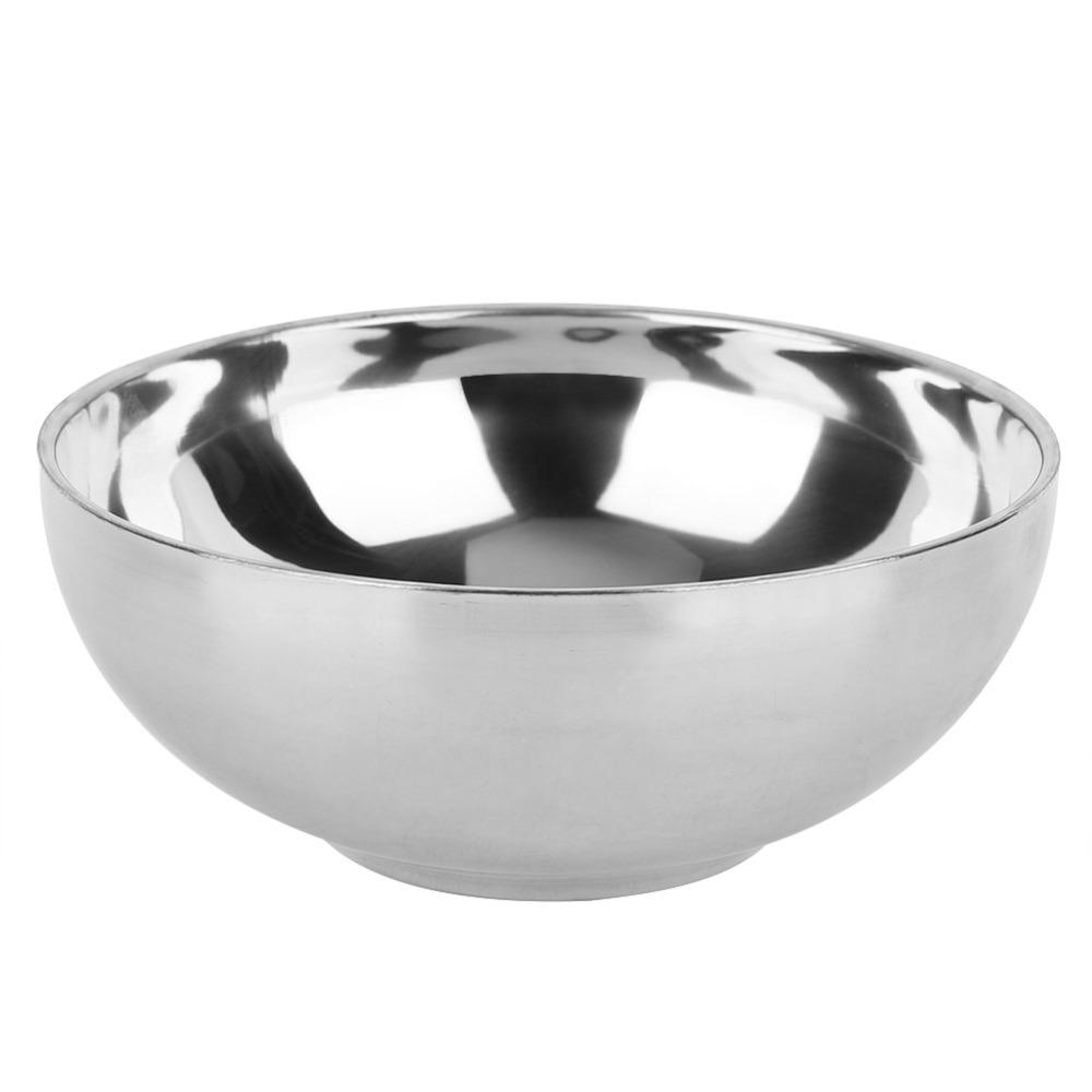 Rustless Steel Salad Bowl Thickened Canteen Bowl Rust Resistant Soup Bowl Home Use