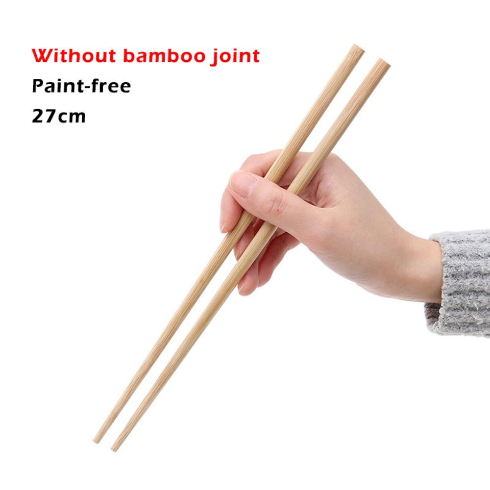 1 Paar Wachsfreie Bambus-Essstäbchen 24/27/30/32cm Anti-Rutsch-Essstäbchen Hotpot-Essstäbchen Zuhause
