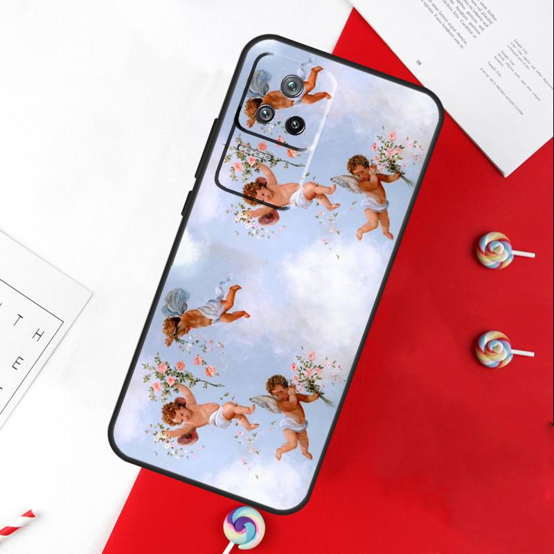 Renaissance Angels In Sky Cover For Xiaomi 15 Ultra 13 14 11T 12T 13T 14T Pro POCO X7 Pro X3 X5 X6 M6 F5 F6 Pro Case