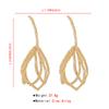 Cross Border Exaggerated 3D Geometric Earrings Heavy Metal Style Flower Design Runway Party Fashion Ear Jewelry