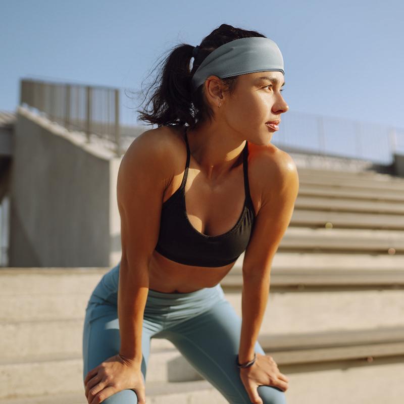 Sportpannband för Män Kvinnor 1 st Halkfritt Fukttransporterande Träningssvettband Fitness Löpning Cykling Fotboll Yoga Hårband