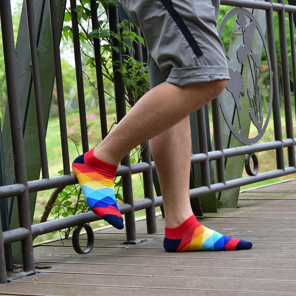 Socks Men's Invisible Short Summer Socks Quality Business Casual spring Color Combed cotton Boat Socks