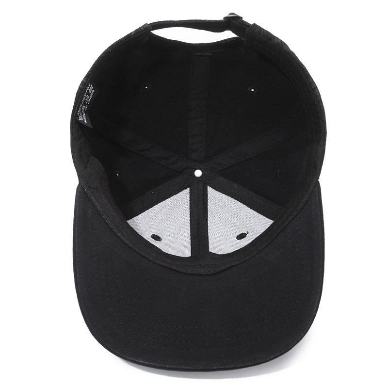 Embroidered Baseball Cap Retro Men Women Hip-Hop Cap Flat Brim Sun Hat