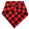 Plaid Cotton Triangle Dog Bandana Scarf