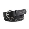 Versatile Women's Five-pointed Star Rivet Belt Fashion Basic Belt Women's Belt