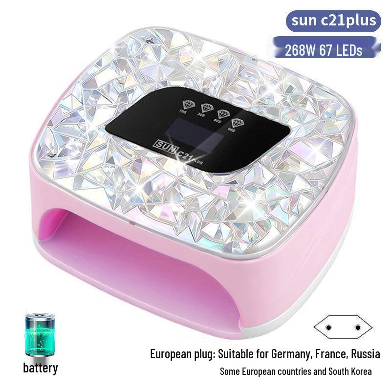 256W High Power UV/LED Dual Light Nail Curing Lamp