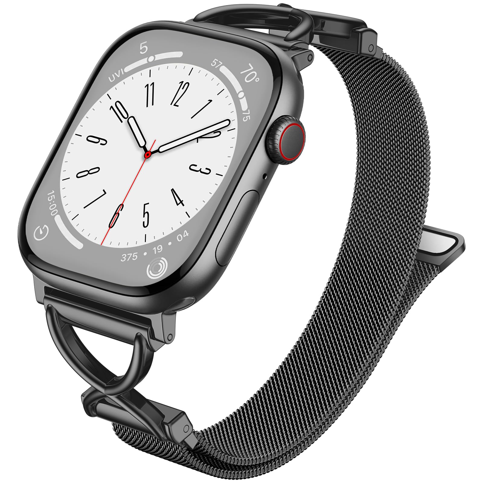 

Watch Band For Apple Watch Series 10 9 8 7 SE 6 5 4 3 2 1 42mm 41mm 40mm 38mm X-Shape Slim Magnetic Clasp Stainless Steel Strap Colorful