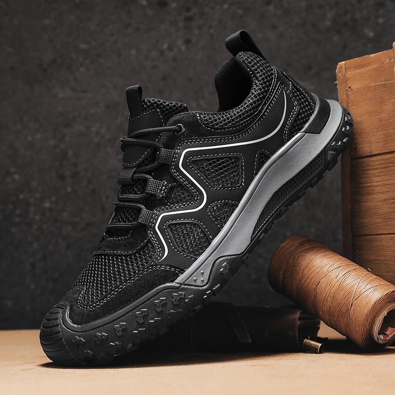 Breathable Men Casual Shoes Lightweight Outdoor Male Walking Shoes Anti-slip Men's Sneakers Hollow Out Treking Footwear Trainers