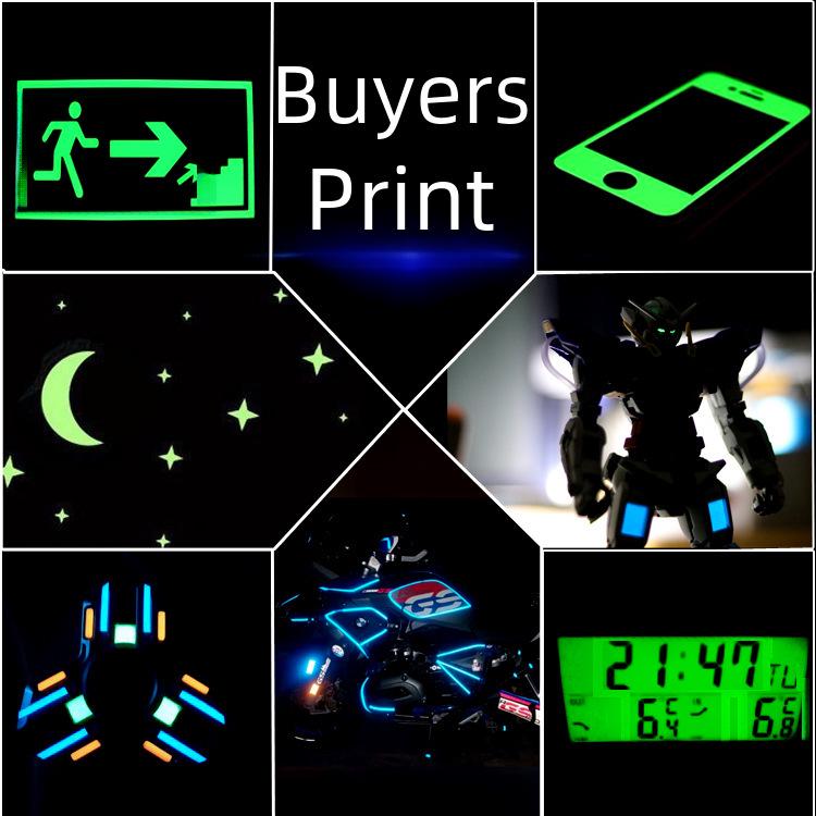 Film Fluorescent A4 Autoluminos Mare pentru Gravură și Autocolante Decupate