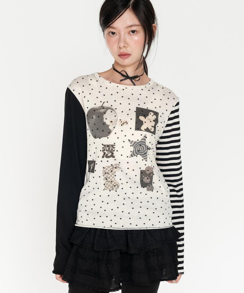 HIGH SCHOOL DISCO Star Asymmetrical Long Sleeve