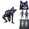 Scary Cartoon Cat Cosplay Costume Suit Perfect For Halloween Party And Theme Activities!