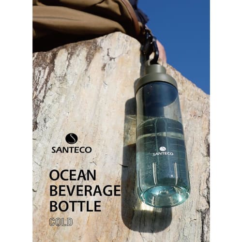 CB JAPAN (CB JAPAN) SANTECO Ocean Beverage Bottle, Khaki, 946ml, Direct Drinking, Sports Bottle, Protein Shaker, Antibacterial
