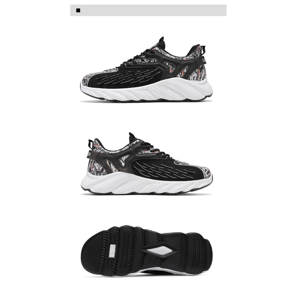 Men's Running Sports Single Shoes, Mesh Breathable Men's Shoes Korean Fashion Trend Casual Shoes