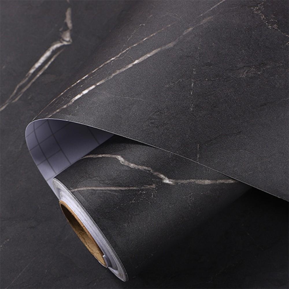 40cm Wide Matte Thick Self-Adhesive Contact Paper Waterproof Marble Wallpaper Furniture Kitchen Countertop Rock Wall Stickers
