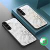 Beautiful White Flowers Suitable for Samsung Galaxy S26 Ultra S20 FE S21 S22+ 23 Plus S24 Ultra 25 Edge Black Glass Phone Casee