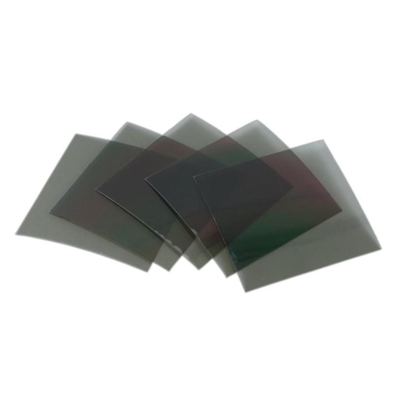 Without Sticky Horizontal 0/90° Polarizing Film for LCD Screen Linear Polarized Filter Polarization Film Sheet 10x10cm