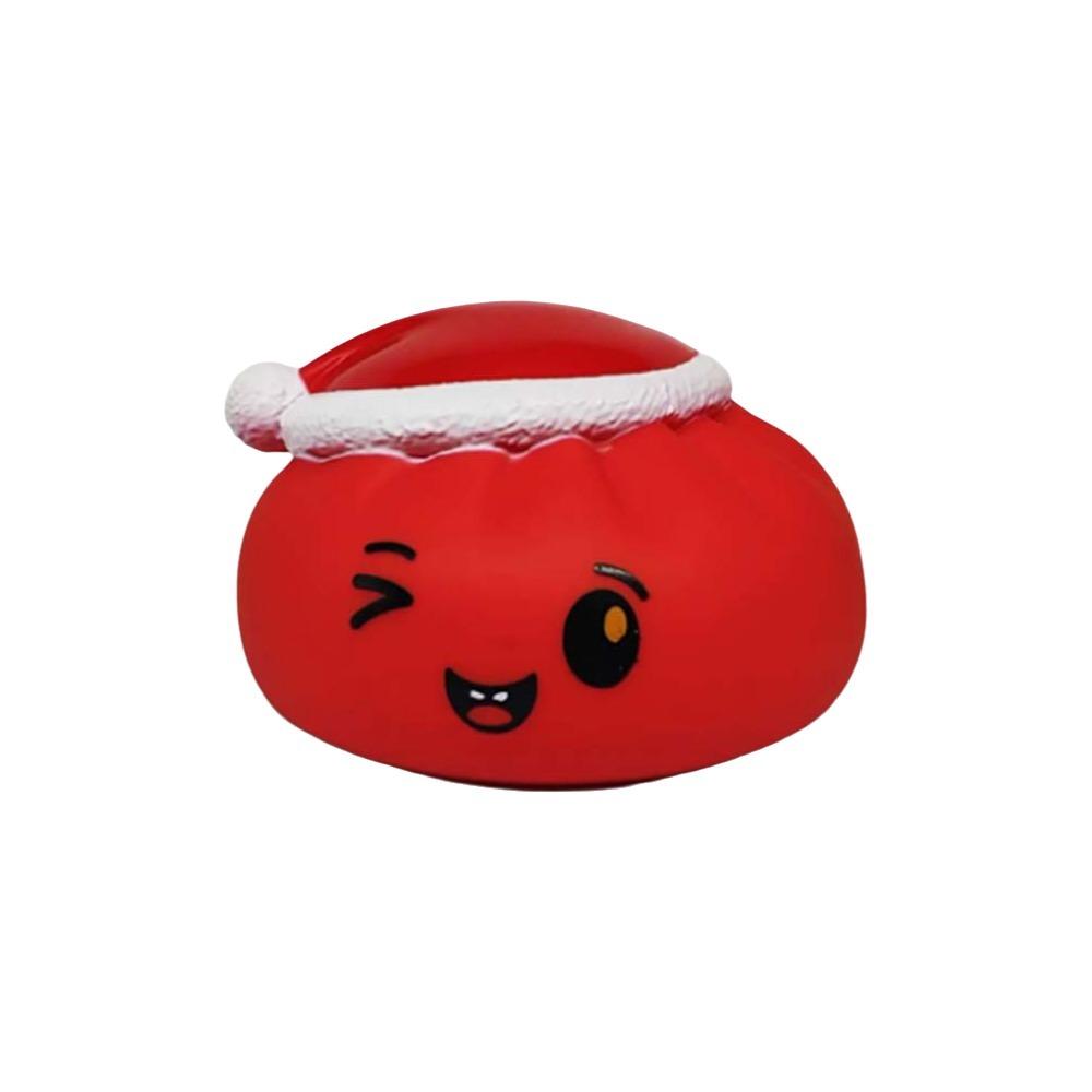 Sound Effect Christmas Hat Bun Squishy Toy Reusable Squeeze Fidget Toy Christmas Gift