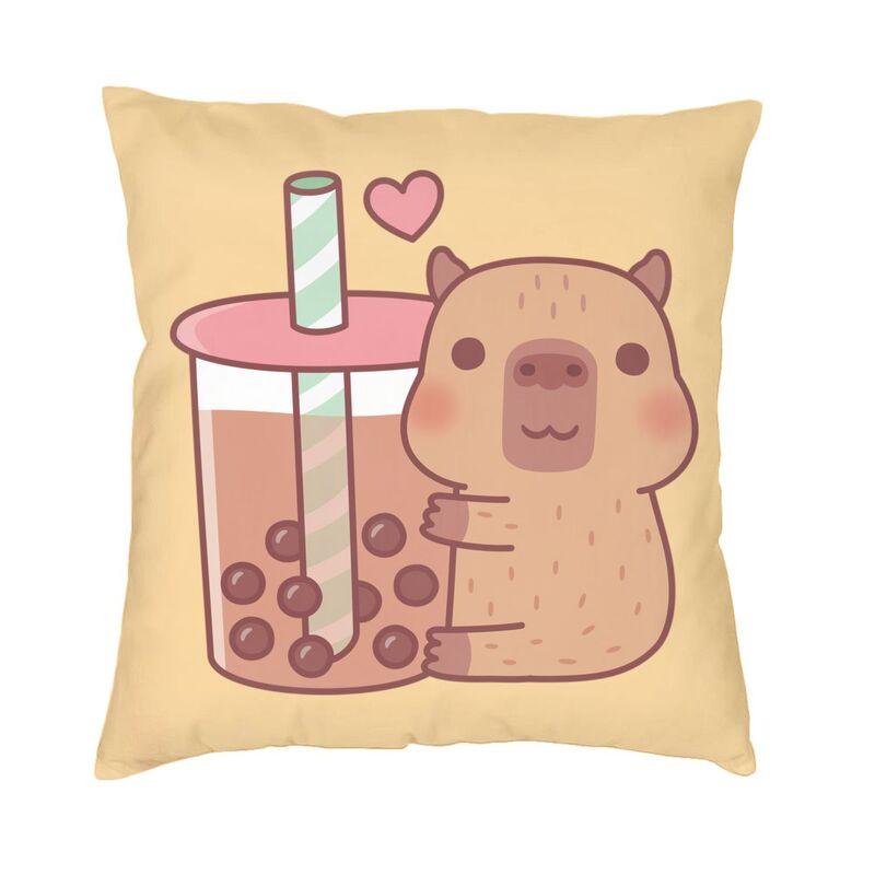 Custom Cute Capybara Cushion Cover Sofa Home Decor Square Throw Pillow Case 40X40Cm