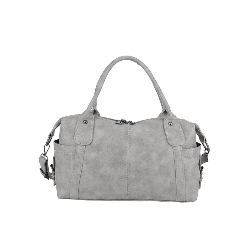 Women's Retro Trendy Large Capacity Boston Bag - Versatile Casual Shoulder Crossbody & Handheld Bag