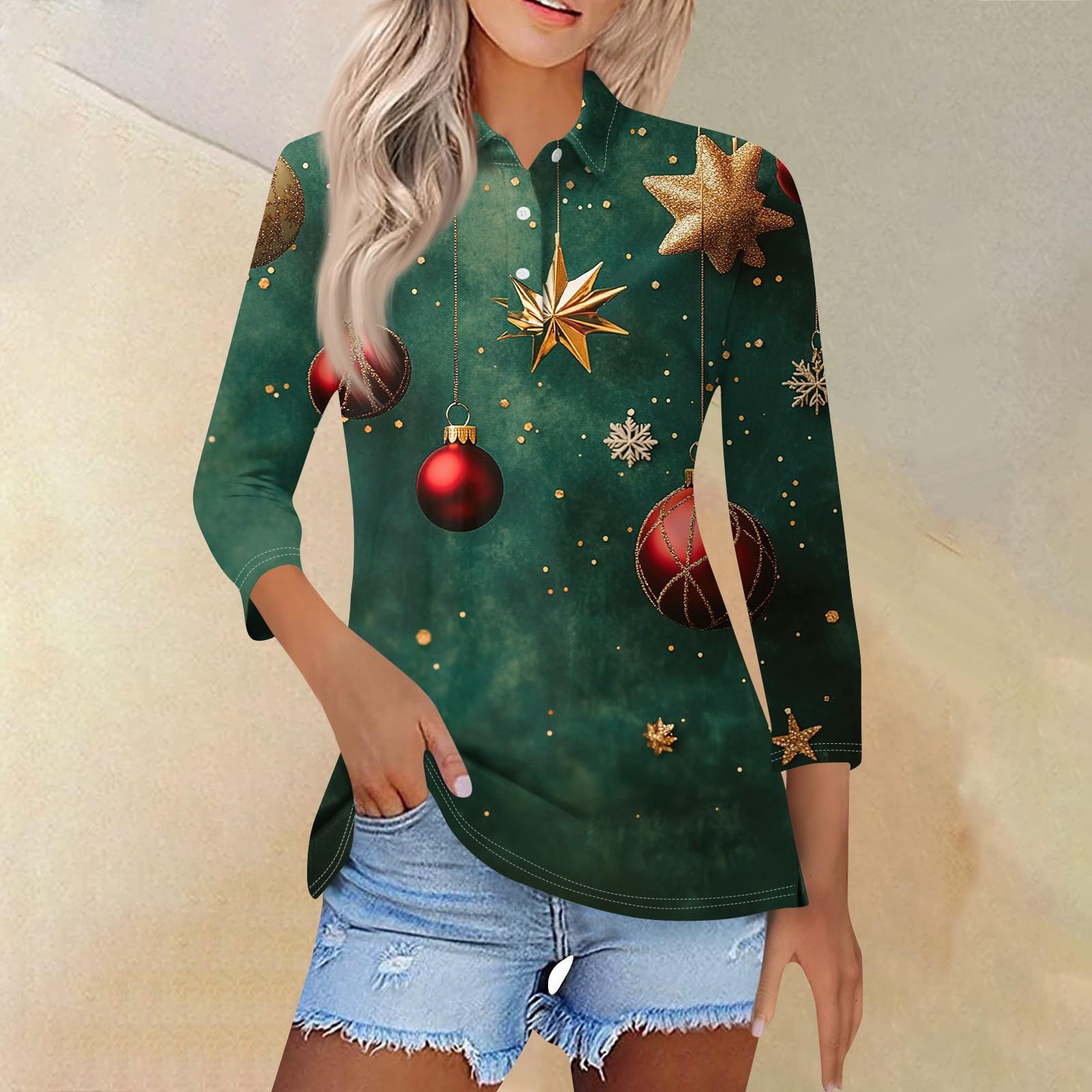 

Женская модная повседневная рубашка с отворотом и рукавом 3/4, женские топы на пуговицах XL