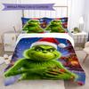 Christmas Gift Oscar Comedy Movie How the Grinch Stole Christmas Home Decor Soft Printed Bedding Set Pillowcase Duvet Cover (without Core) R13