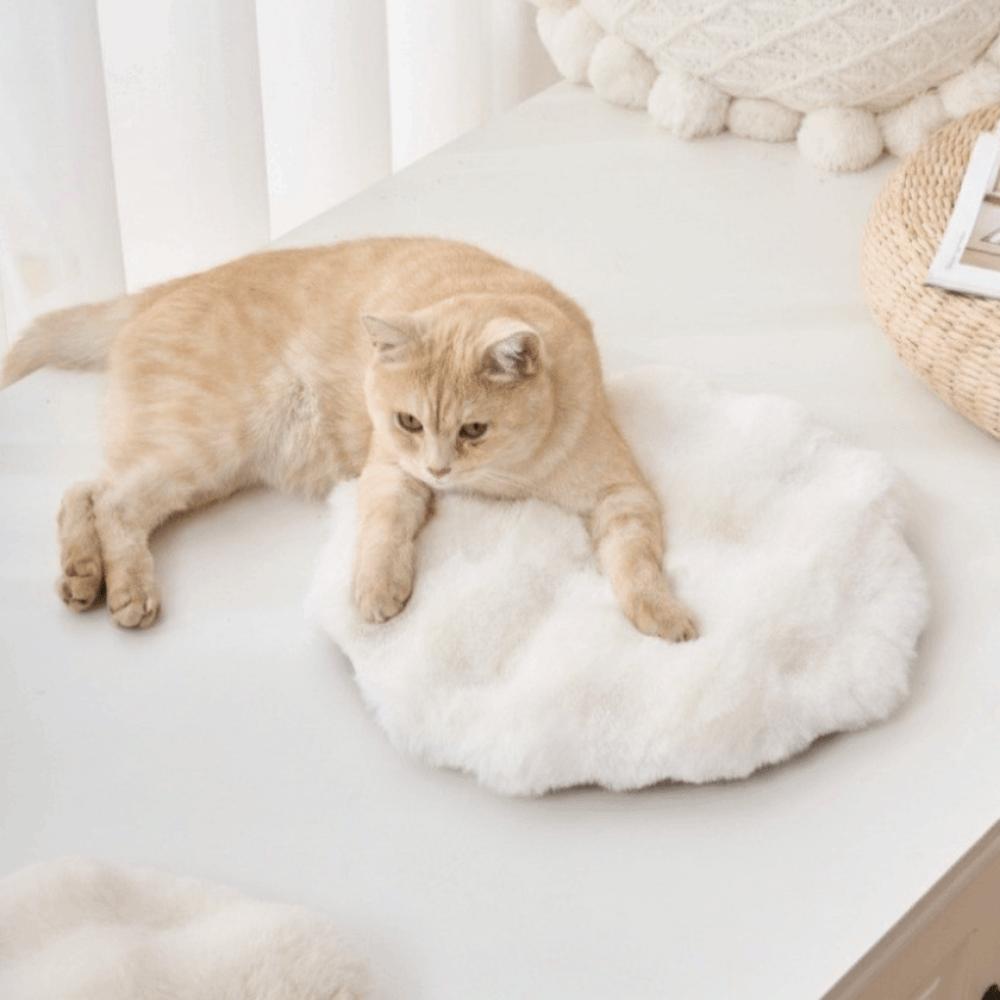 Puppy Nest Mat Warm Cat Nest Non-Slip Round Dog Sleeping Pad Fleece Soft Pet Cushion Pet Accessories